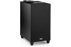 Teufel Concept 8 Subwoofer multicanal avec récepteur AV intégré avec Bluetooth 5.0 Qualcomm aptX, HDMI Arc CEC, USB C, AUX, Bassreflex (Noir)