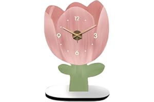 astylishome Unusual Clocks Desk & Shelf Clocks Garden Clock Battery Clock Clocks for Living Room Bedside Clock Garden Clock Kitchen Clock Clocks for Bedrooms Small Wall Art Decor 0304