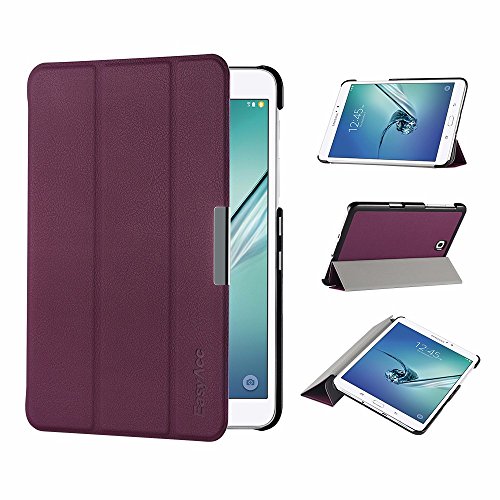 Samsung Galaxy Tab S2 8.0 Hülle, EasyAcc Ultra Dünn Case mit Standfunktion Auto Wake up Sleep PU Leder Hüllen für Samsung Galaxy Tab S2 T719/ T715N 20.31 cm (8 Zoll) Tablet-PC (Lila, Kunstleder) - 3