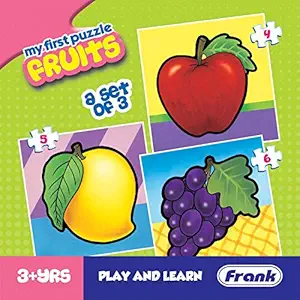 Frank - 10209 Fruits, Animals Puzzle for 3 Year Old Kids and Above (Multicolor, Pack Of 1)