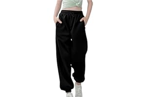 Ewleguzka Girls Sweatpants Boys Girls Drawstring Joggers Athletic Pants with Pockets for Teen Active Jogger Pull On Athletic Pants with Pockets Drawstring for School Sport