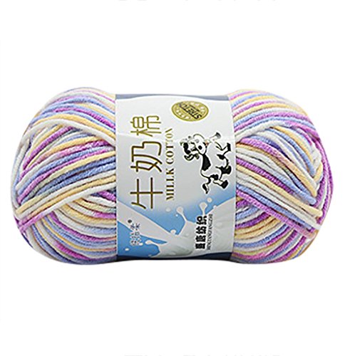 Cooljun New 100% Bamboo Cotton Warm Soft Natural Knitting Crochet Knitwear Wool Yarn 50g (J)