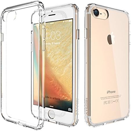 iPhone 7 Case, ATGOIN Utmost Hybrid Crystal Clear Flexible TPU Hybrid Protective Shock Absorbing Bumper Case with Clear Back Panel [Lifetime Warranty] for Apple iPhone 7 4.7 inch - 2016 (Clear)