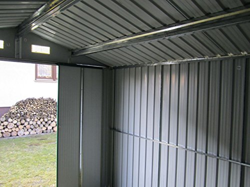 Gartenhaus Geräteschuppen 11m² aus verzinktem Stahlblech Metall grün von AS-S - 8