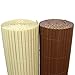 Produktbild (5€/m²) PVC Bambus Sichtschutzmatte 100cm x 300cm [Braun] Sichtschutz / Windschutz / Gartenzaun / Balkon Umspannung Zaun [ Rapid Teck® ]