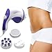 Produktbild Bakaji Massagegerät Relax and Tone Massage Schmaler Bauch Hüfte Arme und Beine Cellulite Nackenstütze mit 3 Köpfen