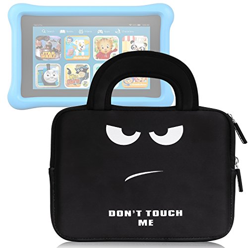 MoKo Universal 7-8 Zoll Tablet Tasche – Neoprene Handtasche Tragetasche Aktentasche Wallet Bag für iPad Mini 4 / 3 / 2 / 1, Samsung Galaxy Tab S2 8.0″, Yuntab 7″, Zenpad 8.0″, Don’t Touch Me - 2