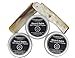 3 Beard Balm Wax & Real Horn Beard & Mustache Folding Comb by Hamilton Jackson - Conditioning Natural Organic - Shea Butter, Hemp Seed Softening Conditioner for Men Handcrafted in London In Gift Box