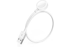 DELTUCCI Apple Watch Charger, 0.3m/1FT Short iWatch USB Wireless Magnetic Portable Charging Cable Cord - Compatible with Apple Watch Series 6/SE/5/4/3/2/1