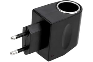 ASUDARO Adattatore Alimentatore Inverter per Auto, 12W Alimentazione Trasformatore Convertitore Presa Adattatore Accendisigari da AC a DC12V 1A Adattatore Convertitore di Alimentazione per Auto Van Truck