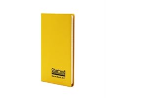 Exacompta - Ref 2647Z - Chartwell - Mining Transit Casebound Survey Book - 192 x 120mm in Size - Suitable for Use Outdoors & in Wet Conditions - Yellow