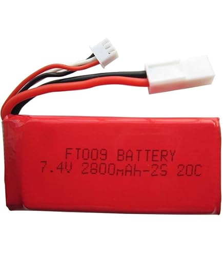 Batterie LiPo 7.4V 1100mAh Pour Voiture RC - Compatible WLtoys A949/A959/A969/A979/K929