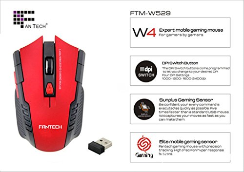 ZARU Inal mbrico Para el rat n ptico sin hilos portable del juego del ordenador port til de la PC 2 4Ghz Reenviar si est roto Rojo ZARU Inal mbrico Para el rat n ptico sin hilos portable del juego del ordenador port til de la PC 2 4Ghz Reenviar si est roto Rojo