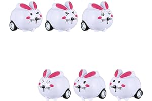 TOCAVE Aufziehbare Hasen mit Karotte im Set, Aufziehbare Hasen, Aufziehbare Osterhasen Set, Easter Party Favours,Perfekt als Ostergeschenk für Jungen & Mädchen (weiß)