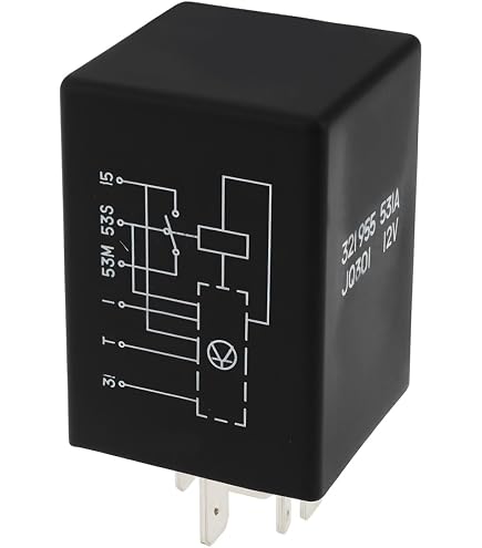 HELLA Relais Intervalle Essuie-Glace 24V 6 Pôles – Avec Support – Temporisation Essuyage Lavage – Compatible Camion Bus Véhicule Utilitaire