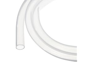 Rebower 4m(13ft) Silicone Tubing 10mm ID 13mm OD Clear Industrial Plastic Tubing Pure Silicone Hoses for Pump Siphoning Draining Irrigation Brewing, 3/8" x 1/2"