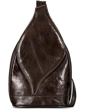 LiaTalia Niedliche kleine italienische Echtleder Cabrio Riemen Rucksack Schultertasche mit einer Schutztasche...