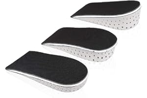 MMFOOT Schiuma Di Memoria Traspirante Rigida Aumenta l'altezza Soletta Invisibile Aumentato Inserto Sul Tallone Inserti Per Scarpe Sollevatori Per Scarpe Solette Per Scarpe Solette per Ascensore -4CM