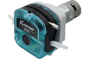 K KAMOER Kamoer Multi-stage gear transmission DC motor peristaltic pump 12V 24V for liquid transfer (12V，7.9mm ID × 11.1mm OD，1240ml/min)