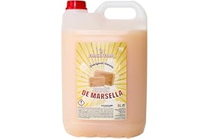 Familycom Detergente Lavadora Liquido Profesional Marsella Colores Jabon Tradicional, 5 Litros (Marsella)