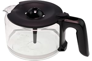 LULIZZIE Jarra de cristal compatible con/pieza de repuesto para Philips 300007960881 solo para cafetera HD5416/60 CAFE GOURMET