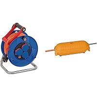 Brennenstuhl Garant IP44 Kabeltrommel (25m Kabel in orange, Spezialkunststoff, Einsatz im Außenbereich, Made in Germany…
