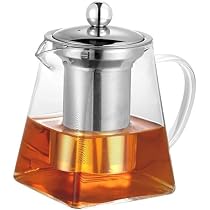 Théière En Verre Borosilicate 450ml - Résistante à La Chaleur, Bec Verseur Pratique - Idéale Pour Infusion De Thé, Lait, Boissons Chaudes