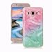 Produktbild Samsung Galaxy J7 2016 Marmor Hülle, Yunbaozi Marmor Entwurf Weich Hülle Silikon-Gummi Schützend Soft Marble Case Naturstein Textur Flexibel Glatt Étui Anti-Kratzer Granit-Muster Hülle für Samsung Galaxy J7 2016 - Rosa Grün