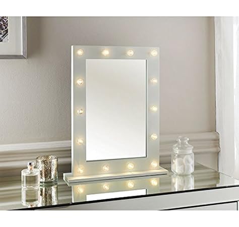 dressing table mirror with led lights