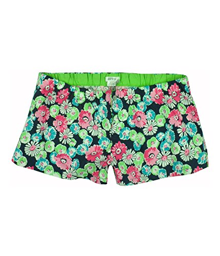 Aeropostale Womens Elastic Band Floral Sleep Pajama Shorts navynifloral XXS