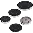 Generic Universal Cookware Cap Set Oven Gas Stovetop Flame Cap Cover Fits Most Stove Knobs Cover Kit Quality Metal Stove Knobs 4pc