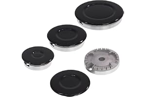 Universal Cookware Cap Set Oven Gas Stovetop Flame Cap Cover Fits Most Stove Knobs Cover Kit Quality Metal Stove Knobs 4pc