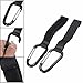 Yongse 2Pcs Universal Buggy Mummy Clips Pram Pushchair Shopping Bag Hooks Carabiner