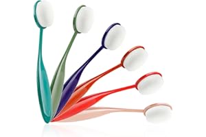 YOSENG Craft Ink Blending Brushes,Ink Blending Tool 6 Colorful Pack Set Broad Application Assortment Crafter Color Coded Handles(Dark Color-Rainbow 4)