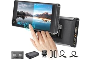 PortKeys PT6 Monitor professioneller On-Camera Assist Monitor 5.2" 600nit Bildschirm Touch Control 4K HDMI 30p Eingang 1080P60 HDMI Ausgang 3D LUT Box für Live-Streaming-Bereich.