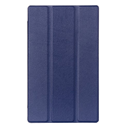 Lenovo Tab3 8 / Tab 2 A8-50 Hülle – Ultra Dünn und Leicht PU Leder Schutzhülle mit Standfunktion für Lenovo Tab 3 8 (TB3-850F / TB3-850M) / Tab 2 A8-50 8,0 Zoll Tablet, Dunkelblau - 2