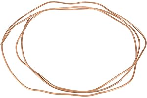 Akozon Tubes Ronds en Cuivre 2M OD 3mm x ID 2mm pour Tuyauterie de Réfrigération/Générateurs/Barre Omnibus/Câble/Appareillage et autre équipement électrique