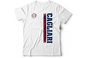 Generico T-Shirt Cagliari Sport Maglietta Calcio Vari Colori Tifosi Stadio Domus Sant'Elia Ultras - Taglie dalla S alla XXL