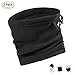Produktbild oufly 2 Pack Winter Warm Polar Fleece-Halswärmer Tube Schal Outdoor Sport Unisex Beanie Mütze Thermal Neck Gaiter Wärmer Ski Snowboard Motorrad Face Maske schutzausrüstungen, Polarfleece, schwarz, Einheitsgröße