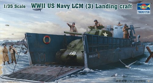 Imagen principal de Trumpeter 00347 WWII U.S. Navy LCM (3) Landing Craft - Lancha de desembarco militar en miniatura (escala 1:35)