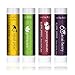 Lip Balm Gift Set - Pack of 12 Tubes of Beauty by Earth's Best Selling Beeswax Lip Care - 100% Natural Ingredients Including Coconut Oil and Aloe Vera - Flavors: Peppermint, Green Tea, Acai Berry, Asian Pear, Pomegranate, Honey and Vanilla Bean - Made in the USA