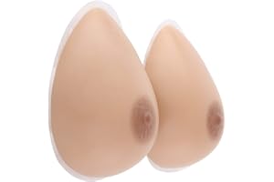 Vollence Formes de Seins en Silicone Auto-adhésifs Faux Seins pour prothèse de Mastectomie Travestis transsexuels Cosplay CD