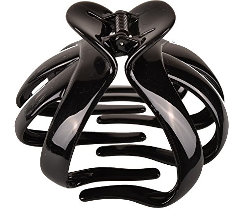 Solida Haarklammer Octopus groß, 2er Pack (2 x 1 Stück), schwarz - 3