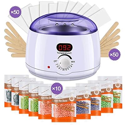 -X% Chauffe Cire Epilation Professionnelle 1000g E LOFTer Chauffe Cire Epilation Professionnelle 1000g Epilation Cire Perles Kit Complet D'épilation Plus 5 Parfums et 100 Accessoires Pour Poils Corps & Visage , Profitez Epilation Cire Sans Douleur