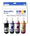 Produktbild 4er Spar-Set Tinte XXL je 100ML Ersetzt Epson T-6641 T-6642 T-6643 T-6644, 664 BK C M Y für Epson ECOTANK L555 L355 ET-2500 ET-14000 ET-2600 ET-2650 ET-4500 ET-2550 ET-4550 ET-3600 ET-16500 ET-7700 ET-7750 ET-2700 ET-2750 ET-3700 ET-3750 ET-4750 Alle Farben: 1x Schwarz, 1x Cyan, 1x Magenta, 1x Gelb