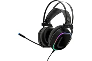 Xtreme videogames Cuffia Gaming USB Oracle V10 Pro Surround 7.1 Vibrazione Led Light 90441, Nero