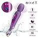 Produktbild Luvkis magic massager Handheld Wand Massager Massagegerät mit LED-Anzeige (12 Modi, Silikon, wasserdicht, für Schultern, Rücken, Nacken, Bein) (lila)