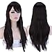 S-noilite® Fashion Long Hair Full Wigs for Cosplay Halloween Christmas Parties Daily Wig (23"-Straight, Dark Brown)