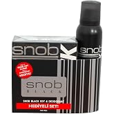 Snob Black EDT+Deodorant Gift Set, 250 ml