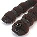 2pcs Stylish Brown Hair Styling Tool Magic Updo Bun Maker Hairstyle DIY 2 Sizes